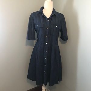 Zara denim dress size large